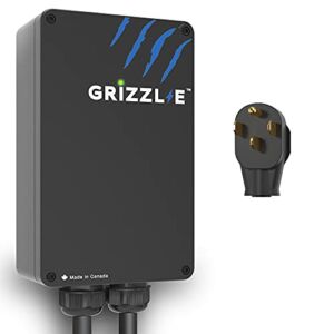 Grizzl-E Level 2 EV Charger, 16/24/32/40 Amp, NEMA 14-50 Plug/06-50 Plug, 24 feet Premium Cable, Indoor/Outdoor Car Charging Station, Classic/Avalanche/Extreme (Classic 14-24-PB)…