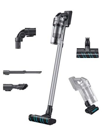 Samsung Jet 75 Stick Cordless Lightweight Vacuum Cleaner with Removable Long Lasting Battery and 200 Air Watt Suction Power, Complete with 180 Deg Swivel Brush, Titan Silver | The Storepaperoomates Retail Market - Fast Affordable Shopping