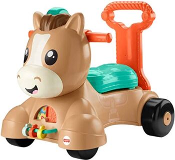 Fisher-Price Walk Bounce & Ride Pony, Infant to Toddler Musical Walker and Ride-on Toy | The Storepaperoomates Retail Market - Fast Affordable Shopping