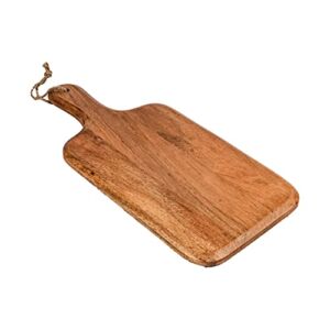 Samhita Acacia Wood Cutting Board, for Meat, Cheese, Bread, Vegetables & Fruits, with Grip Handle (15″ x 7″)