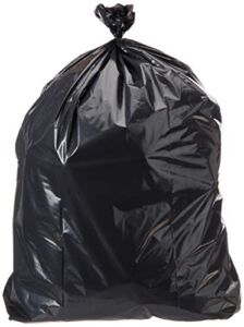 AmazonCommercial 23G Trash bags for Rubbermaid SlimJim – 1.1 MIL – Black – 150 Count