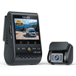 VIOFO A129 Pro Duo 4K + 1080P Front and Rear Dash Cam, 5GHz WiFi GPS Built-in, Ultra HD Dual Dashcam for Car, Sony 8MP Sensor, Buffered Parking Mode, G-Sensor, Motion Detection, WDR, Loop Recording