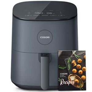 COSORI Air Fryer, 5 QT, 9-in-1 Airfryer Compact Oilless Small Oven, Dishwasher-Safe, 450℉ freidora de aire, 30 Exclusive Recipes, Tempered Glass Display, Nonstick Basket, Quiet, Fit for 2-4 People