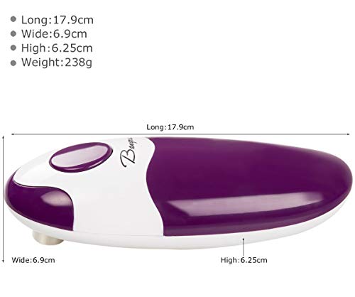 Kitchen Automatic Safety Cordless One Tin Touch Electric Can Opener& Bangrui Professional Electric Can Opener.One-touch switch .Smooth can edge.Being friendly to left-hander and arthritics!(Purple) | The Storepaperoomates Retail Market - Fast Affordable Shopping