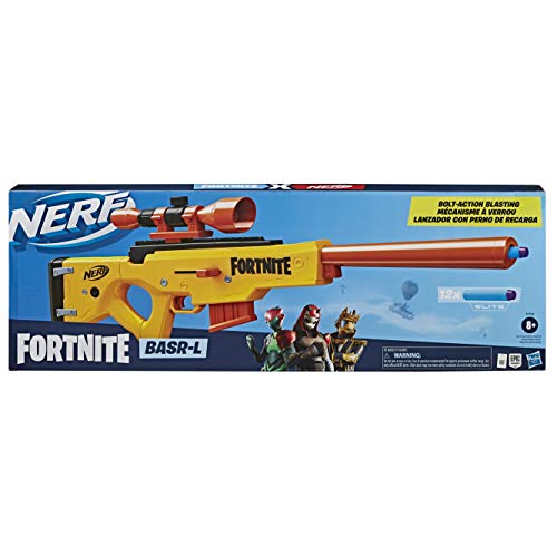 Nerf Fortnite BASR-L Bolt Action, Clip Fed Blaster — Includes Removable Scope, 6-Dart Clip and 12 Official Nerf Elite Darts | The Storepaperoomates Retail Market - Fast Affordable Shopping