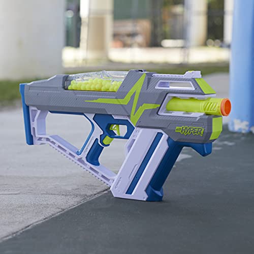 NERF Hyper Mach-100 Fully Motorized Blaster, 80 Hyper Rounds, Eyewear, Up to 110 FPS Velocity, Easy Reload, Holds Up to 100 Rounds | The Storepaperoomates Retail Market - Fast Affordable Shopping