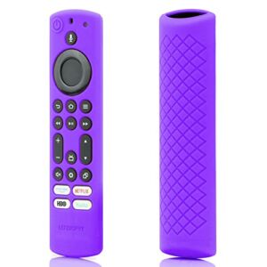 CT-RC1US-21 Case Cover Replacement for Toshiba and Insignia NS-RCFNA-21 CT-RC1US-21 FireTV Remote, Purple Alexa Voice Silicone Protective Protector – LEFXMOPHY