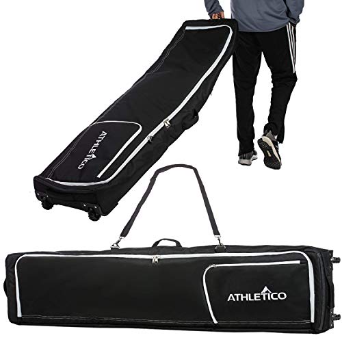 Athletico Rolling Double Ski Bag – Padded Ski Bag with Wheels for Air Travel (Black, 175cm) | The Storepaperoomates Retail Market - Fast Affordable Shopping