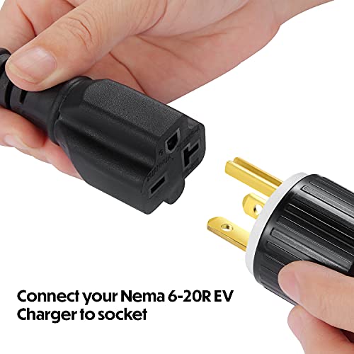 Lectron NEMA 6-20 to NEMA 5-15 EV Power Adapter – Compatible with NEMA 6-20 EV Charging Station | The Storepaperoomates Retail Market - Fast Affordable Shopping