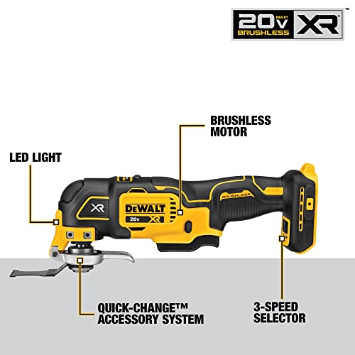 DEWALT 20V Max XR Oscillating Multi-Tool, Variable Speed, Tool Only (DCS356B) | The Storepaperoomates Retail Market - Fast Affordable Shopping