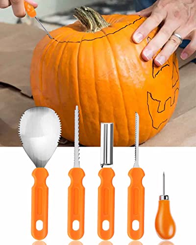 Halloween Pumpkin Carving Tools, Halloween Jack-O-Lanterns 11 Piece Professional Stainless Steel Pumpkin Carving Kit, Pumpkin Cutting Supplies Tools Kit for Adults Kids | The Storepaperoomates Retail Market - Fast Affordable Shopping