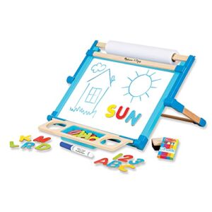 Melissa & Doug Deluxe Double-Sided Tabletop Easel (Arts & Crafts, 42 Pieces, 17.5” H x 20.75” W x 2.75” L, Great Gift for Girls and Boys – Best for 3, 4, 5 Year Olds and Up)