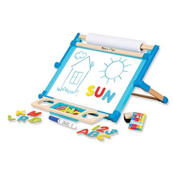Melissa & Doug Deluxe Double-Sided Tabletop Easel (Arts & Crafts, 42 Pieces, 17.5” H x 20.75” W x 2.75” L, Great Gift for Girls and Boys – Best for 3, 4, 5 Year Olds and Up) | The Storepaperoomates Retail Market - Fast Affordable Shopping