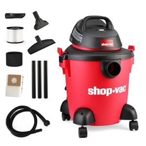 Shop-Vac 5 Gallon 2.0 Peak HP Wet/Dry Vacuum, Portable Heavy-Duty Shop Vacuum 3 in 1 Function with Attachments for House, Garage, Car & Workshop, 5971536