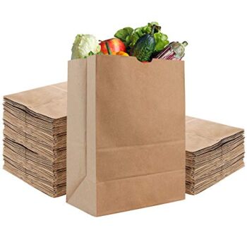 Stock Your Home 52 Lb Kraft Brown Paper Bags (100 Count) – Kraft Brown Paper Grocery Bags Bulk – Large Paper Bags for Grocery Shopping | The Storepaperoomates Retail Market - Fast Affordable Shopping