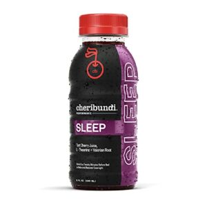 Cheribundi SLEEP Tart Cherry Juice – Tart Cherry Juice Formulated for Deeper Sleep – Pro Athlete Workout Recovery – Fight Inflammation and Support Muscle Recovery – Post Workout Recovery Drinks for Runners, Cyclists and Athletes – 8 oz, 12 Pack