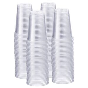 [500 Pack – 9 oz.] Clear Disposable Plastic Cups – Cold Party Drinking Cups