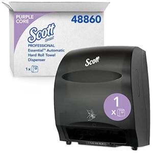 Scott Essential Electronic Towel Dispenser (48860), Fast Change, Smoke with Purple Core