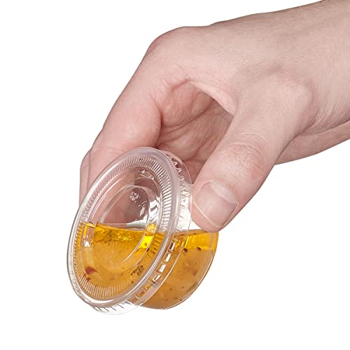 [200 Sets – 2 oz.] Plastic Disposable Portion Cups with Lids, Souffle Cups, Jello Cups | The Storepaperoomates Retail Market - Fast Affordable Shopping