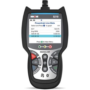 INNOVA 5210 – OBD2 Diagnostic Code Scanner – Read/Erase ABS Codes, View Live Data, Battery/Charging System Test