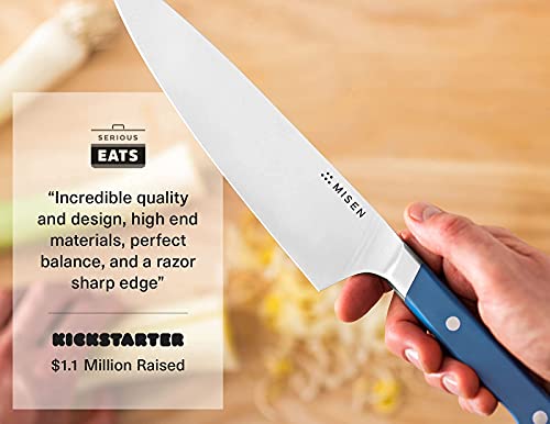 Misen Chef Knife – 8 Inch Professional Kitchen Knife – High Carbon Steel Ultra Sharp Chef’s Knife, Blue | The Storepaperoomates Retail Market - Fast Affordable Shopping