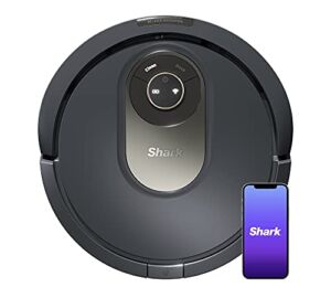 Shark AV2001 AI Robot Vacuum with Self-Cleaning Brushroll, Object Detection, Advanced Navigation, Home Mapping, Perfect for Pet Hair, Compatible with Alexa, Gray