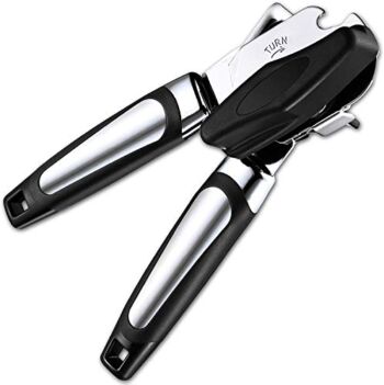 Can Opener Manual, Handheld Strong Heavy Duty Can Opener, Anti-slip Hand Grip, Stainless Steel Sharp Blade, Ergonomic and Easy to Use, with Large Turn Knob | The Storepaperoomates Retail Market - Fast Affordable Shopping