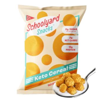 Schoolyard Snacks – Keto Cereal Low Carb, Zero Sugar – A Healthy High Protein Cereal Snack & Breakfast – The Perfect Keto Cereal with 100 calories, 12g protein, – Peanut Butter- 12PK | The Storepaperoomates Retail Market - Fast Affordable Shopping