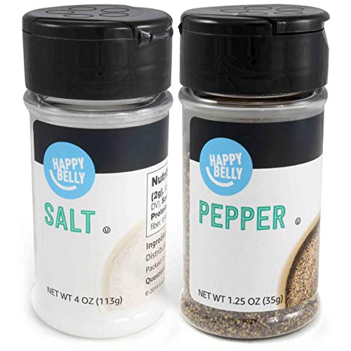 Amazon Brand – Salt and Pepper Set, 4 Ounces Salt and 1.25 Ounces Pepper | The Storepaperoomates Retail Market - Fast Affordable Shopping