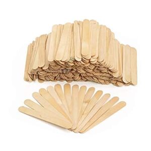 Spa Stix Natural Wood Jumbo Craft Stix. Pack of 100 Pieces