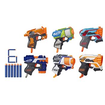 NERF MicroShots 6-Blaster Bundle – 6 Mini Dart-Firing Elite Blasters and 6 Official Elite Darts – for Kids, Teens, Adults (Amazon Exclusive) | The Storepaperoomates Retail Market - Fast Affordable Shopping
