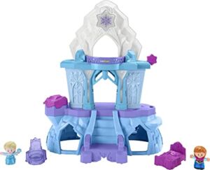 Disney Frozen Toy, Little People Playset with Anna and Elsa Toys & Music, Elsa’s Enchanted Lights Palace, Frustration-Free Packaging​