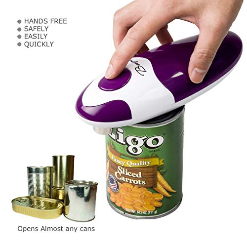 Kitchen Automatic Safety Cordless One Tin Touch Electric Can Opener& Bangrui Professional Electric Can Opener.One-touch switch .Smooth can edge.Being friendly to left-hander and arthritics!(Purple) | The Storepaperoomates Retail Market - Fast Affordable Shopping