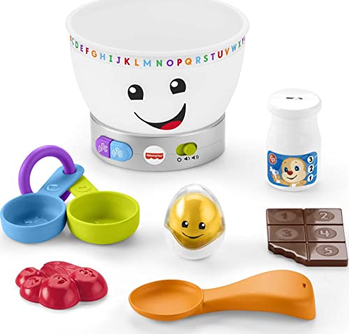 Fisher-Price Mixing Bowl Learning Toy with Pretend Food, Lights and Music for Babies and Toddlers, Laugh & Learn | The Storepaperoomates Retail Market - Fast Affordable Shopping