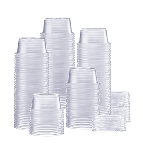 [200 Sets – 2 oz.] Plastic Disposable Portion Cups with Lids, Souffle Cups, Jello Cups | The Storepaperoomates Retail Market - Fast Affordable Shopping