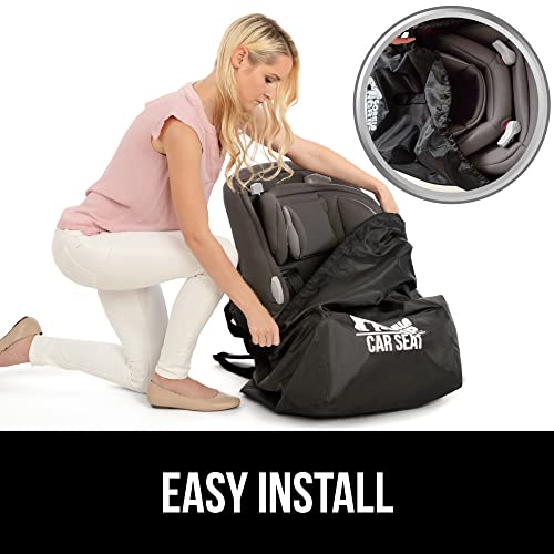 Gorilla Grip Durable Easy Carry Gate Check Airport Water Resistant Protector Bag, Padded Straps, Fits Convertible Car Seats, Infant Carriers, Booster Seat, Air Travel Cover for Airplane, Baby, Black | The Storepaperoomates Retail Market - Fast Affordable Shopping