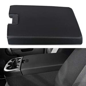 VANJING Compatible with Center Console Lid Armrest Kit Cover with Latch Chevy GMC Silverado Suburban Tahoe Sierra 2007-2013 Pickup Center Console Cover Repair Kit-Replaces 20864154