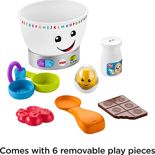 Fisher-Price Mixing Bowl Learning Toy with Pretend Food, Lights and Music for Babies and Toddlers, Laugh & Learn | The Storepaperoomates Retail Market - Fast Affordable Shopping