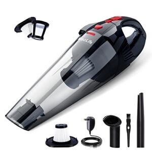 VacLife Handheld Vacuum, Cyclone Hand Vacuum Cleaner Cordless for Car & Home, Red (VL706)