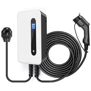 LEFANEV 40A EV Charger Level 2 Station,9.68KW NEMA14-50 Wall Electric Vehicle Charging Station for Electric and Hybrid Vehicles with 20ft Charging Cable