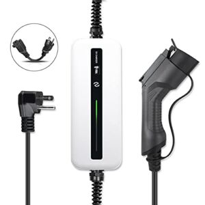 astoneves Level 2 EV Charger, 10/16A NEMA 6-20 Electric Vehicle EVSE Charger with NEMA 5-15 Adapter for SAE J1772 Standard EV Cars Level 1 Charging (20ft Cable, 110/220V, Max 3.6kW)