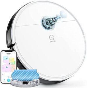 Yeedi vac max Robot Vacuum and Mop Combo, 3000Pa Suction, 200Mins Runtime with Clean Schedule, Smart Mapping and Carpet Detection, Editable Map, Virtual Boundary, Perfect for Hard Floor Cleaning