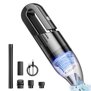 Mini Protable Car Vacuum Cordless,Handheld Vacuum for Quick Cleaning, Hand held vacuuming, Dust Buster Cordless Rechargeable for Car Home and Office