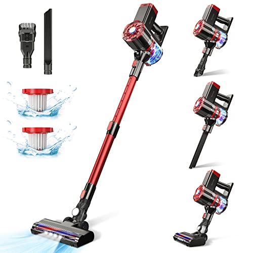Cordless Vacuum Cleaner, 180W Powerful Suction Stick Vacuum with 35 min Long Runtime Detachable Battery, 4 in 1 Lightweight Quiet Vacuum Cleaner Perfect for Hardwood Floor Pet Hair | The Storepaperoomates Retail Market - Fast Affordable Shopping