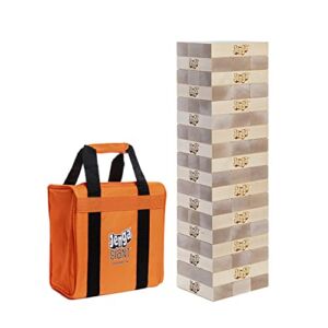 Official Jenga Giant JS4 – Oversized Jenga Game Stacks to Over 3 Feet in Play, Includes Heavy-Duty Carry Bag, Premium Splinter Resistant Hardwood Blocks, Precision-Crafted Trusted Jenga Brand Game