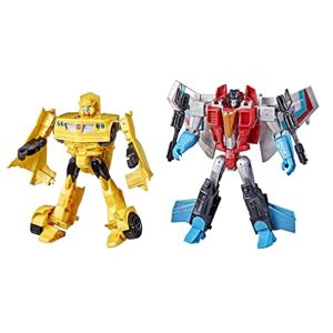 Transformers Toys Heroes and Villains Bumblebee and Starscream 2-Pack Action Figures – for Kids Ages 6 and Up, 7-inch (Amazon Exclusive)