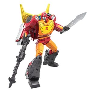 Transformers Toys Generations War for Cybertron: Kingdom Commander WFC-K29 Rodimus Prime with Trailer Action Figure, Kids Ages 8 and Up, 7.5-inch