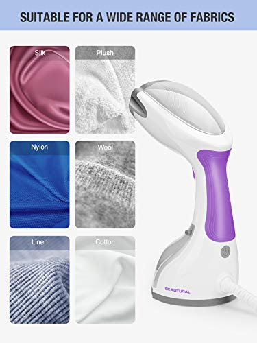 BEAUTURAL Steamer for Clothes, Portable Handheld Garment Fabric Wrinkles Remover, 30-Second Fast Heat-up, Auto-Off, Large Detachable Water Tank | The Storepaperoomates Retail Market - Fast Affordable Shopping
