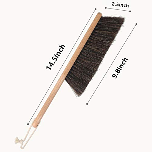 Kingten Horsehair Counter Duster with Wood Handle, Wood Block，Dustpan,Bench Woodworking Brush-Brushes are Used for Counter, Gardening, Furniture, Drafting, Patio, Fireplace Cleaning | The Storepaperoomates Retail Market - Fast Affordable Shopping