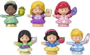 Fisher-Price Disney Princess Gift Set by Little People, 6 character figures for toddlers and preschool kids ages 18 months to 5 years [Amazon Exclusive]